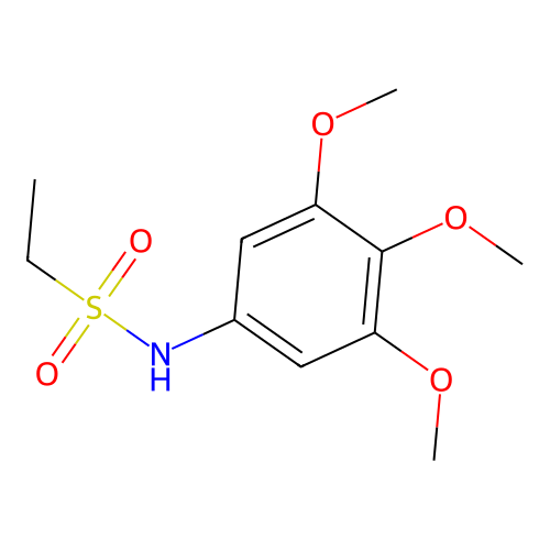 N-(3,4,5-trimethoxyphenyl)ethanesulfonamide structure