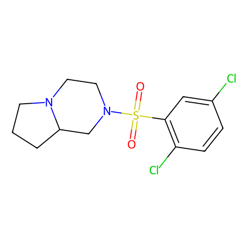 2-[(2,5-Dichlorophenyl)sulfonyl]octahydropyrrolo[1,2-a]pyrazine structure
