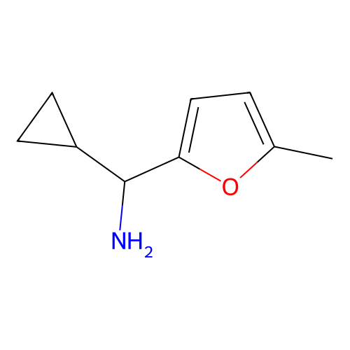 Cyclopropyl(5-methylfuran-2-yl)methanamine structure