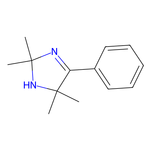 1H-Imidazole, 2,5-dihydro-2,2,5,5-tetramethyl-4-phenyl- structure