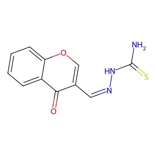 [(Z)-(4-oxochromen-3-yl)methylideneamino]thiourea structure