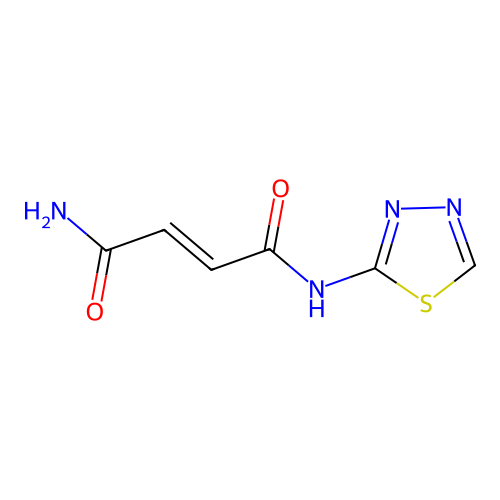 2-Butenediamide, N-1,3,4-thiadiazol-2-yl- structure