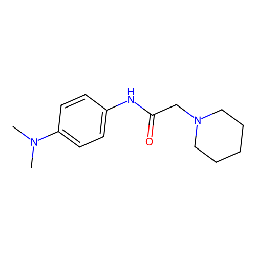 1-Piperidineacetamide, N-[4-(dimethylamino)phenyl]- structure