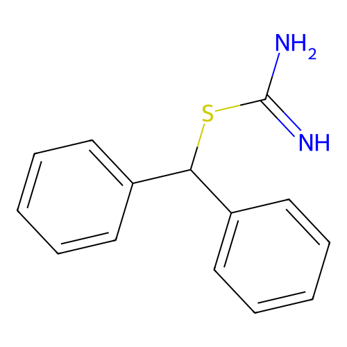 Benzhydryl carbamimidothioate structure