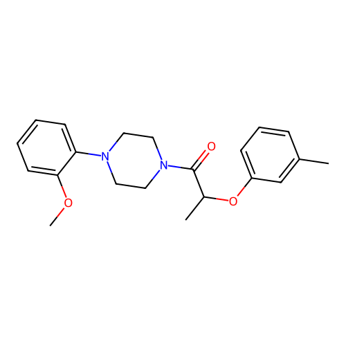 1-[4-(2-Methoxyphenyl)piperazin-1-yl]-2-(3-methylphenoxy)propan-1-one structure
