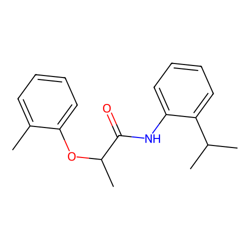 2-(2-methylphenoxy)-N-(2-propan-2-ylphenyl)propanamide structure