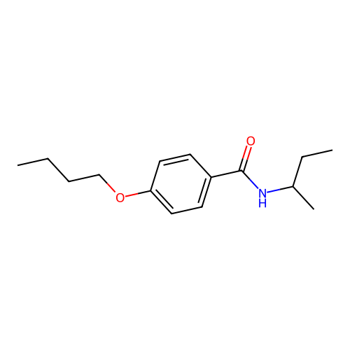 N-butan-2-yl-4-butoxybenzamide structure
