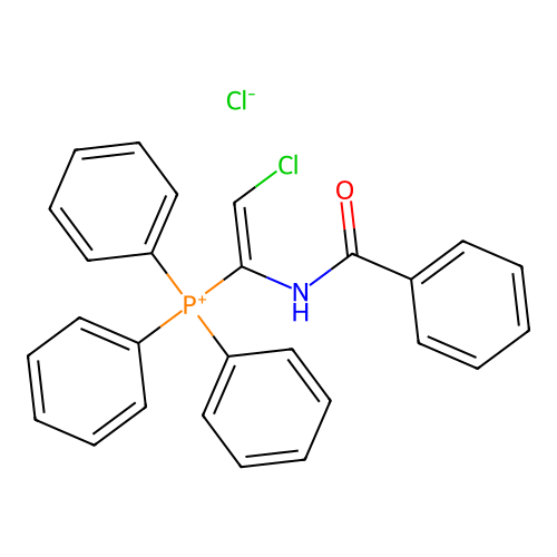 Phosphonium, [1-(benzoylamino)-2-chloroethenyl]triphenyl-, chloride structure