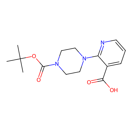 2-(4-(Tert-butoxycarbonyl)piperazin-1-yl)nicotinic acid structure