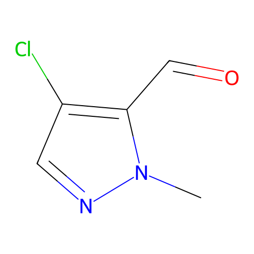4-chloro-1-methyl-1H-pyrazole-5-carbaldehyde structure