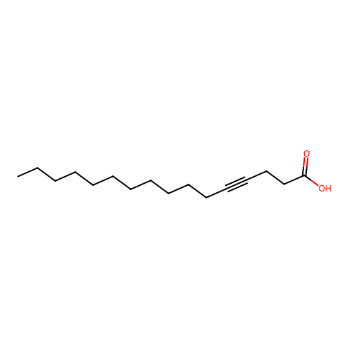 4-十六碳炔酸 structure