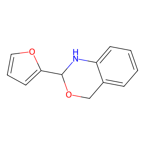 2H-3,1-Benzoxazine, 2-(2-furanyl)-1,4-dihydro- structure