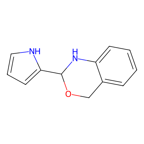 2H-3,1-Benzoxazine, 1,4-dihydro-2-(1H-pyrrol-2-yl)- structure