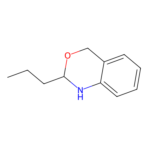 2H-3,1-Benzoxazine, 1,4-dihydro-2-propyl- structure