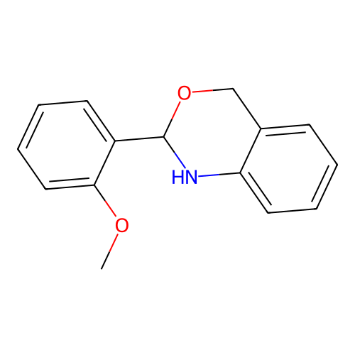 2H-3,1-Benzoxazine, 1,4-dihydro-2-(2-methoxyphenyl)- structure