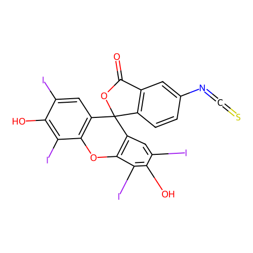 Erythrosin-5-isothiocyanate structure