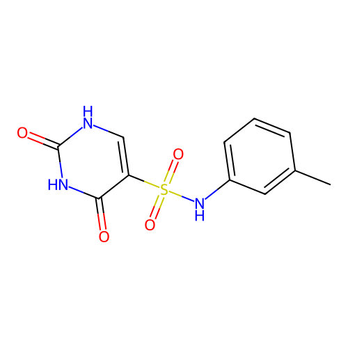 2-hydroxy-N-(3-methylphenyl)-6-oxo-1,6-dihydropyrimidine-5-sulfonamide structure
