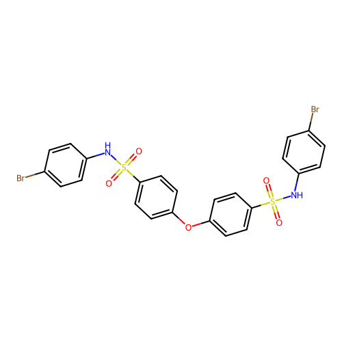 Benzenesulfonamide, 4,4'-oxybis[N-(4-bromophenyl)- structure