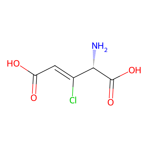4-Amino-3-chloro-2-pentenedioic acid structure