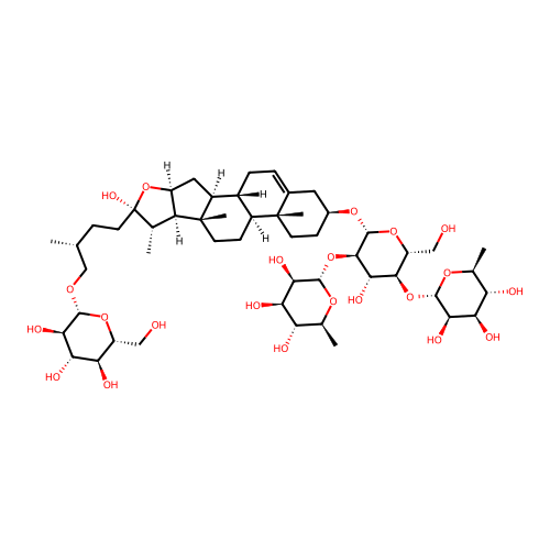 原薯蓣皂苷 structure
