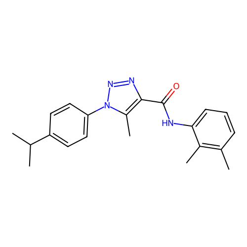 N-(2,3-dimethylphenyl)-5-methyl-1-(4-propan-2-ylphenyl)triazole-4-carboxamide structure