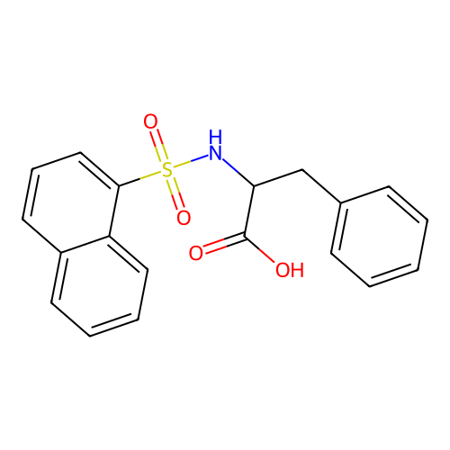 2-(Naphthalene-1-sulfonamido)-3-phenylpropanoic acid structure