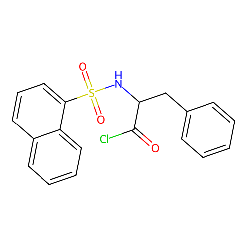 (S)-2-(Naphthalene-1-sulfonamido)-3-phenylpropanoyl chloride structure
