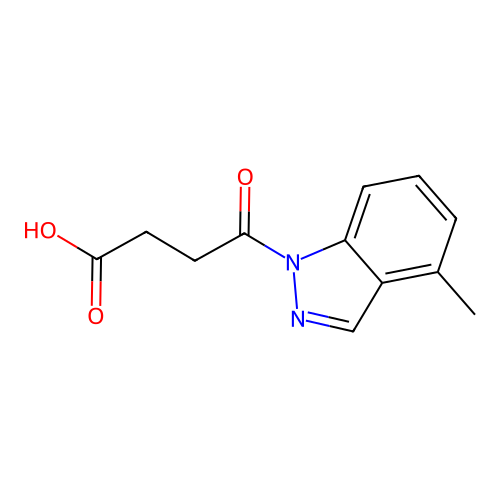 Butyric acid, 4-(4-methylindazol-1-yl)-4-oxo- structure