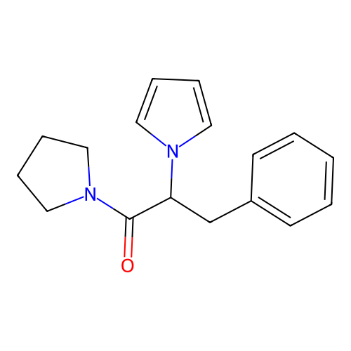 1-[1-benzyl-2-oxo-2-(1-pyrrolidinyl)ethyl]-1H-pyrrole structure