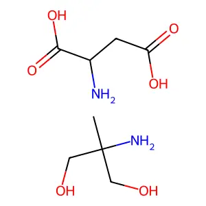 Aspartic acid, compd. with 2-amino-2-methyl-1,3-propanediol structure