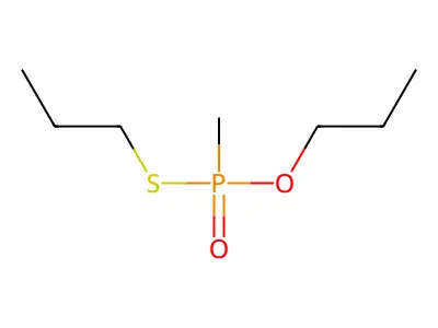 O,S-Dipropyl methylphosphonothioate structure