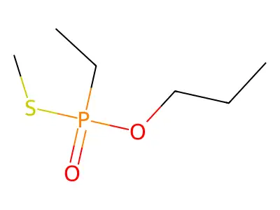 S-Methyl O-propyl ethylphosphonothioate structure
