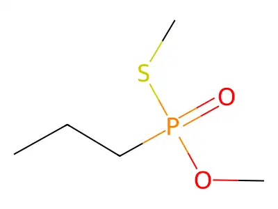 O,S-Dimethyl propylphosphonothioate structure
