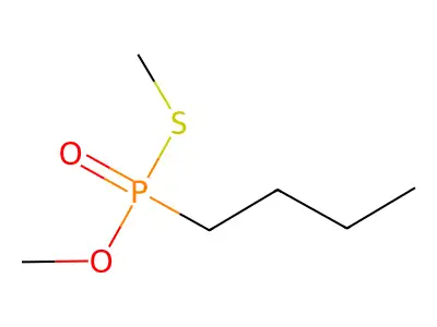 丁基硫代膦酸O,S-二甲酯 structure