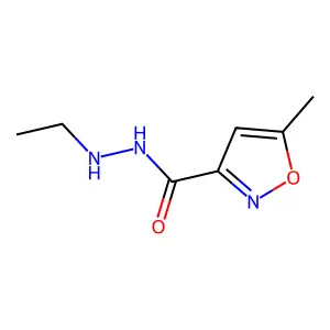 3-Isoxazolecarboxylic acid, 5-methyl-, 2-ethylhydrazide structure