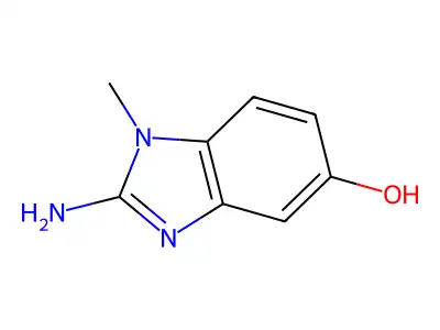 5-Hydroxy-1-methyl-2-aminobenzimidazole structure