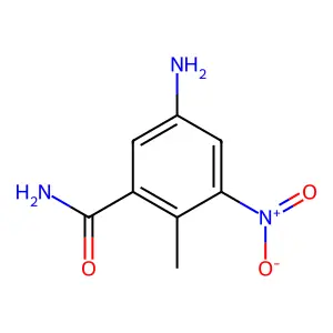 5-氨基-2-甲基-3-硝基苯甲酰胺 structure