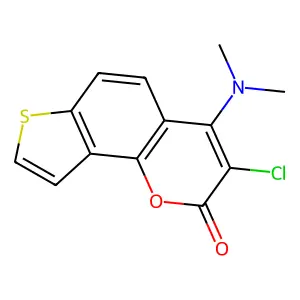 3-Chloro-4-dimethylaminothioangelicin structure