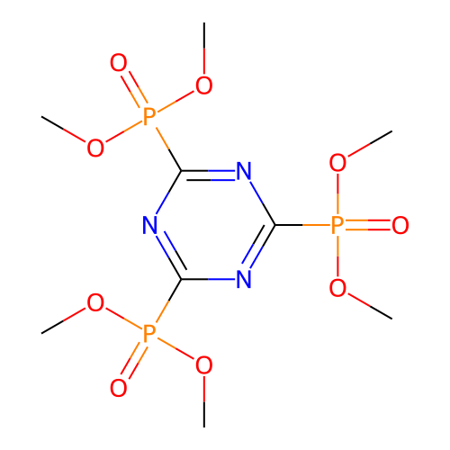 Phosphonic acid, 1,3,5-triazine-2,4,6-triyltris-, hexamethyl ester structure