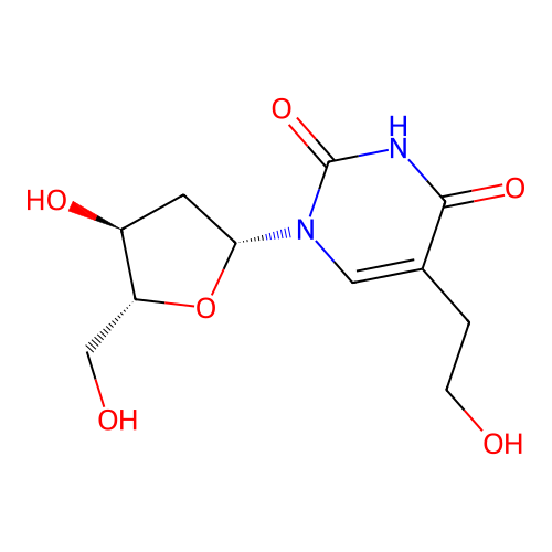 5-(2-HYDROXYETHYL)-2'-DEOXYURIDINE structure