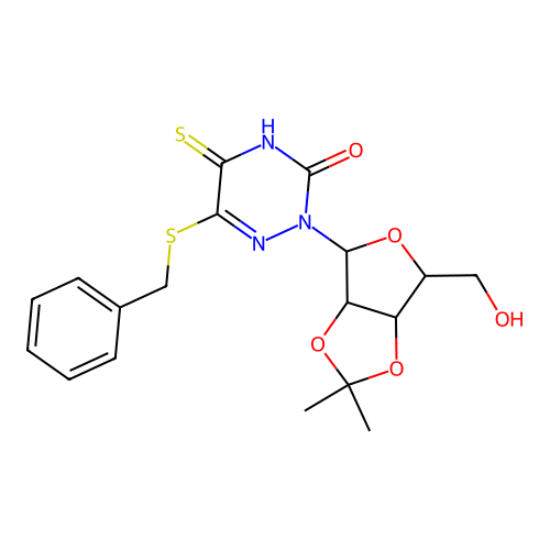 1,2,4-Triazine,3,5-bis[(trimethylsilyl)thio] structure