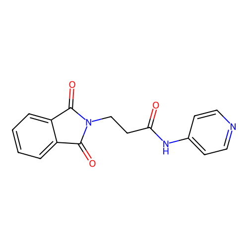 3-(1,3-dioxo-2,3-dihydro-1H-isoindol-2-yl)-N-(pyridin-4-yl)propanamide structure