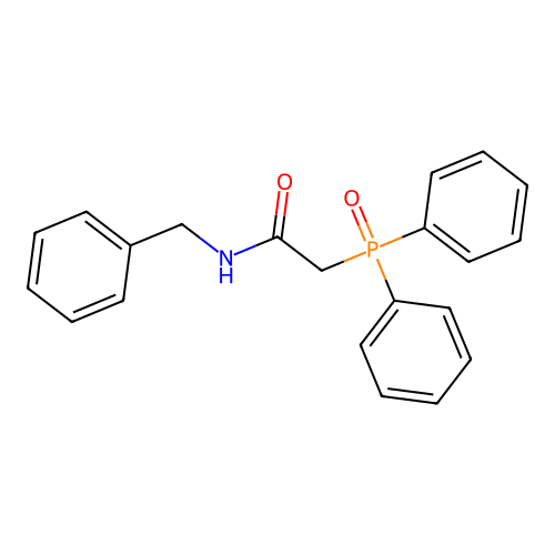 Acetamide, 2-(diphenylphosphinyl)-N-(phenylmethyl)- structure