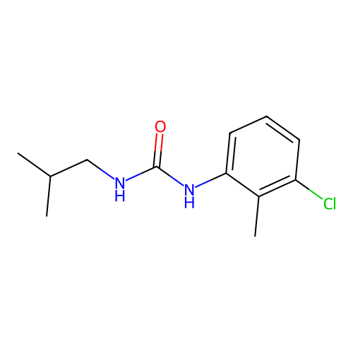 1-(3-Chloro-2-methylphenyl)-3-(2-methylpropyl)urea structure