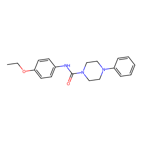 N-(4-ethoxyphenyl)-4-phenylpiperazine-1-carboxamide structure