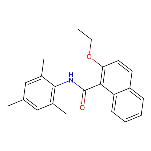 2-ethoxy-N-mesityl-1-naphthamide structure