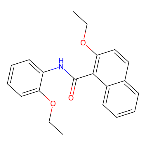 2-ethoxy-N-(2-ethoxyphenyl)-1-naphthamide structure