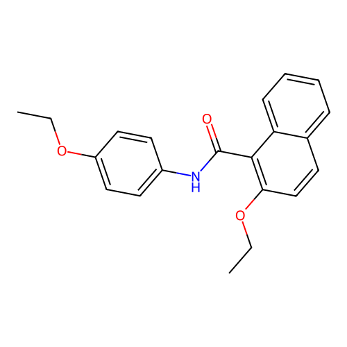 2-ethoxy-N-(4-ethoxyphenyl)-1-naphthamide structure