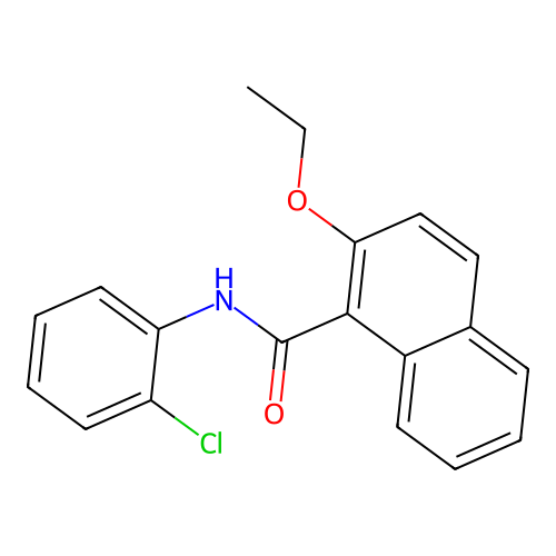 N-(2-chlorophenyl)-2-ethoxy-1-naphthamide structure