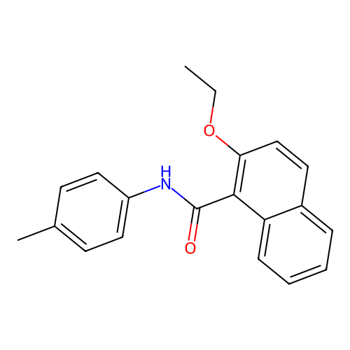 2-ethoxy-N-(4-methylphenyl)-1-naphthamide structure